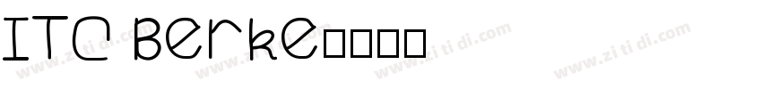 ITC Berke字体转换
